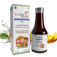 Kiddie Keeper Appetite Stimulant Syrup for Kids (4+ Years) | Natural Appetite Booster & Healthy Weight Gain | 200ml | Free Eco Friendly Bamboo Toothbrush