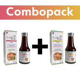 Kiddie KEEPER Combo Pack of Multivitamin Syrup & Omega 3 Fish Oil Syrup 400ml with Free Eco Friendly Bamboo Toothbrush
