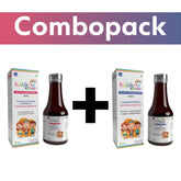 Kiddie KEEPER Combo Pack of Multivitamin Syrup & Appetite Syrup 400ml with Free Eco Friendly Bamboo Toothbrush