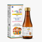 Kiddie Keeper Omega-3 Syrup for Kids (4+ Years) | Brain, Heart & Vision Support | EPA & DHA Rich Formula | 200ml | Free Bamboo Toothbrush